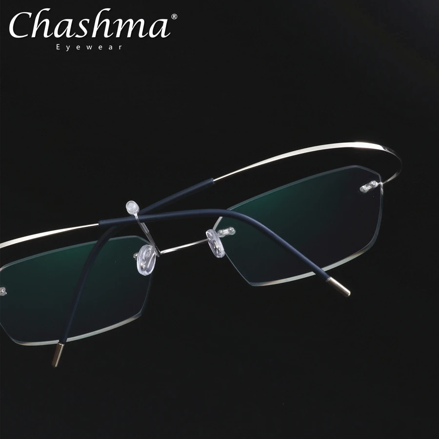 Ultra-light Titanium Rimless Glasses Frame Men Prescription Eyeglasses Women Myopia Eyewear Glasses with Diopters