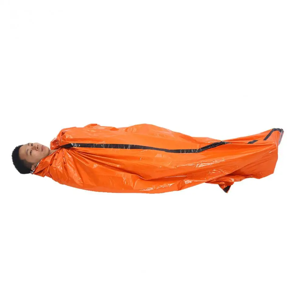 

Portable Camping Sleeping Bag Emergency Blanket First Aid Survival Rescue Tent Tool Outdoor Hiking Life-saving Thermal Keep Warm