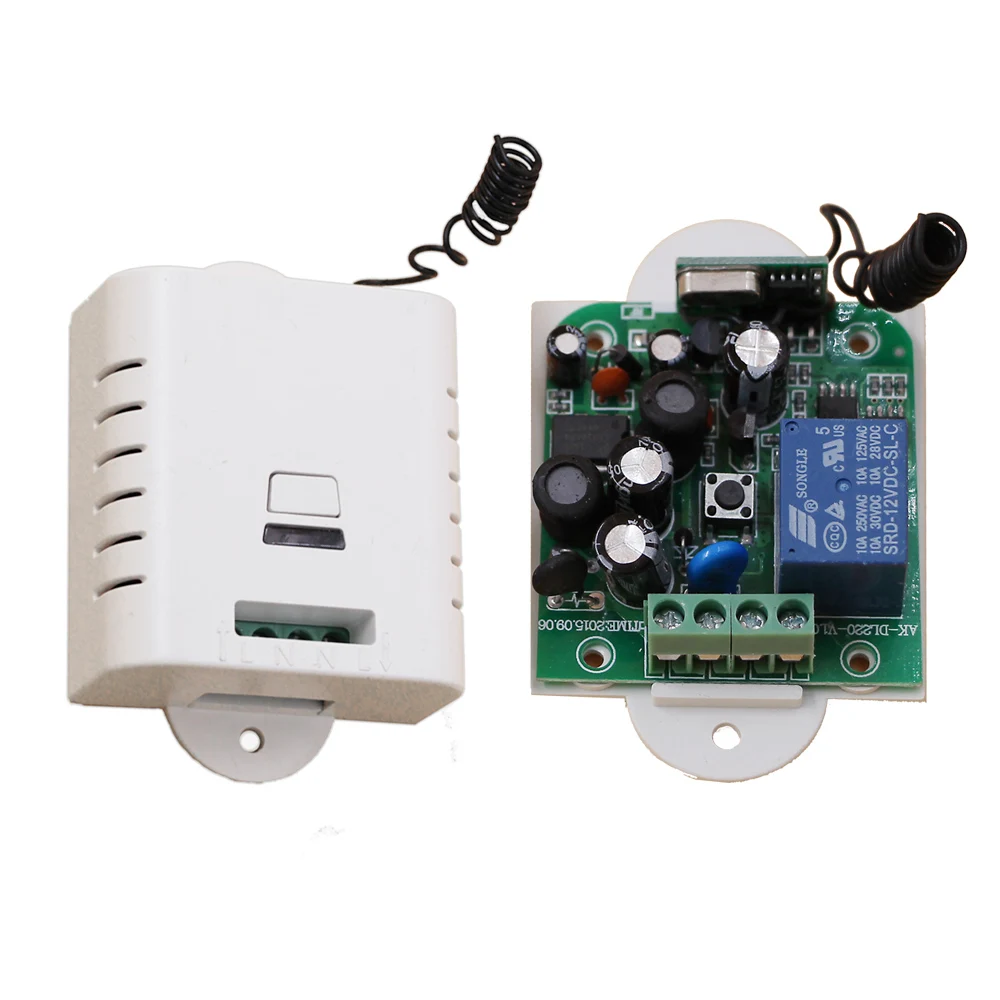 AC85V110V 120V 220V Wireless Remote Control Switch with Manual Button 4Receiver +1Transmitter Smart Home 315/433MHZ