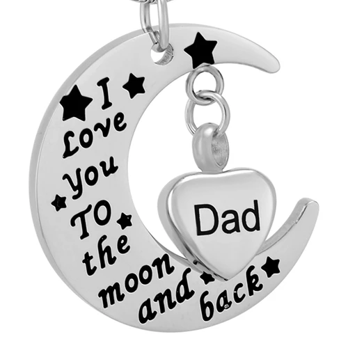 Памятный сувенир I Love you to the Moon and Back для кремации памятные ювелирные изделия золы