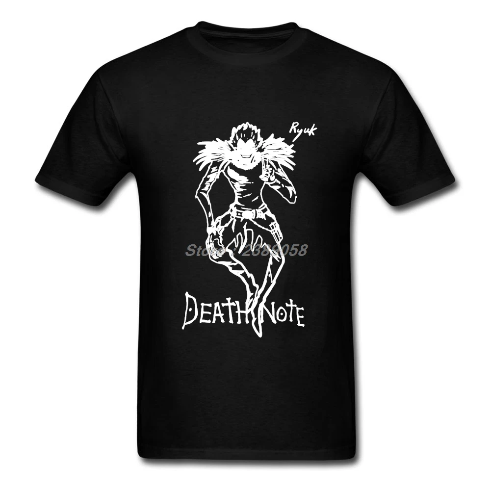 Death Note Мужская футболка с коротким рукавом аниме одежда Высокое качество Camisetas