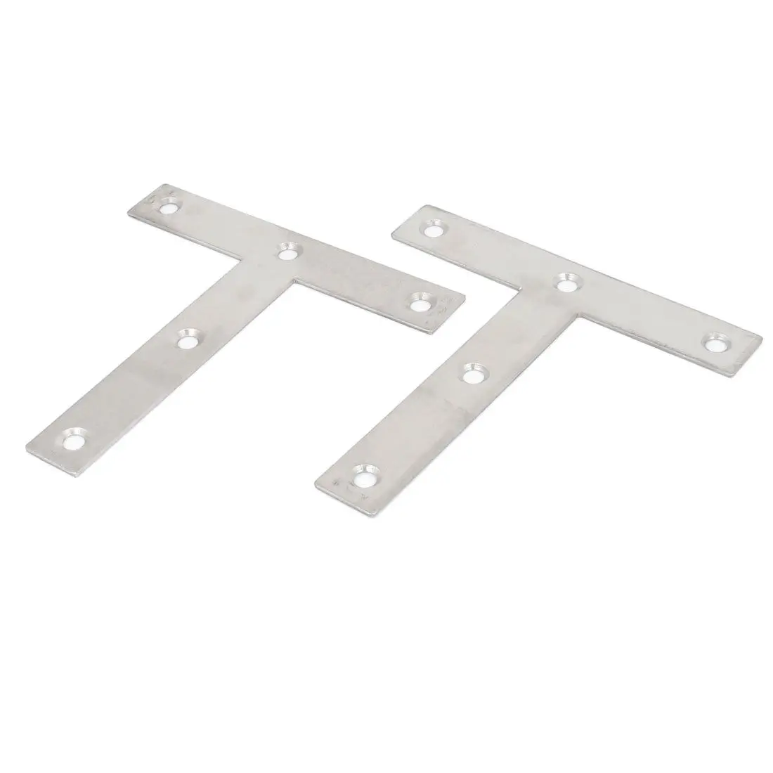 

120mm x 120mm Flat T Shape Angle Plate Corner Repair Angle Bracket 2 pcs