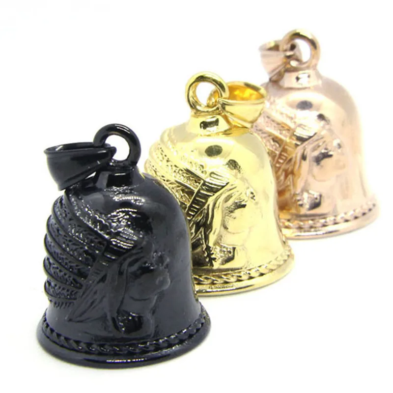 

Indian Motorcycles Bell Pendant 316L Stainless Steel Jewelry Cool Motorbiker Necklace
