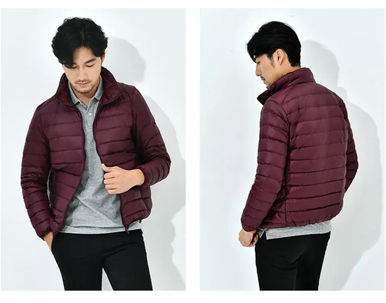 9Colors 90% white duck down jacket men winter ultralight thin male parka coat man brand clothing Muls High quality outwear MD701-17