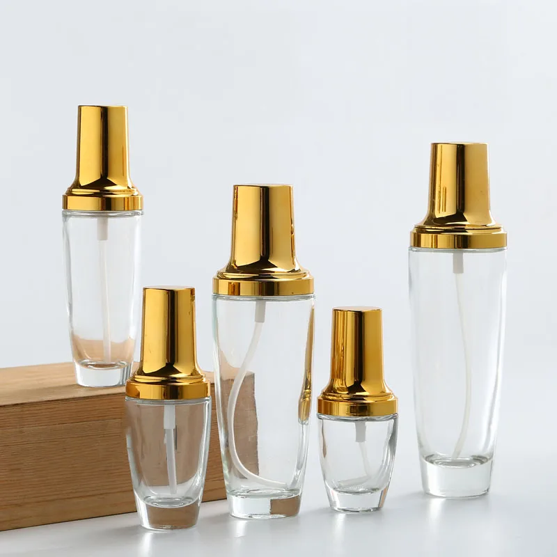 

20g 30g 50g 20ml 30gml 50ml 100ml 120ml Cosmetic Containers Bottle Glass Cream Jar Spray Lotion Pump Packaging Refillable Bottle