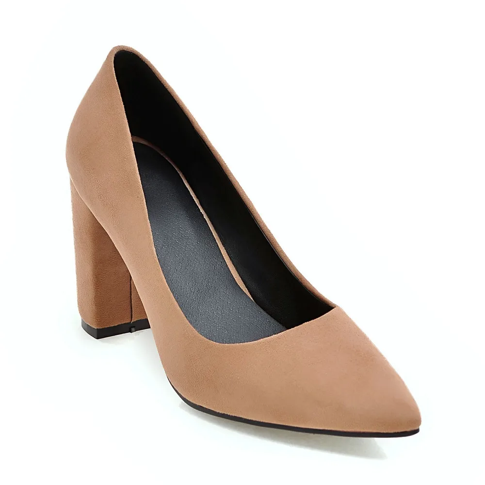 Новые брендовые элегантные черные женские туфли-лодочки в строгом стиле, 6 цветов серые Модные женские офисные туфли на высоком каблуке Большие размеры 10, 33, 43, AC356