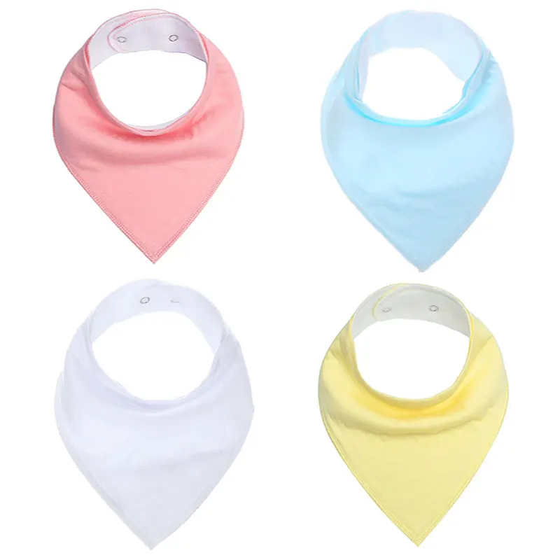

2020 Hot Sale 100% Fleece Cotton Baby Bandana Drool Bibs For Boys And Girls Winter Warm Solid Colorful Babador Baby Bibs