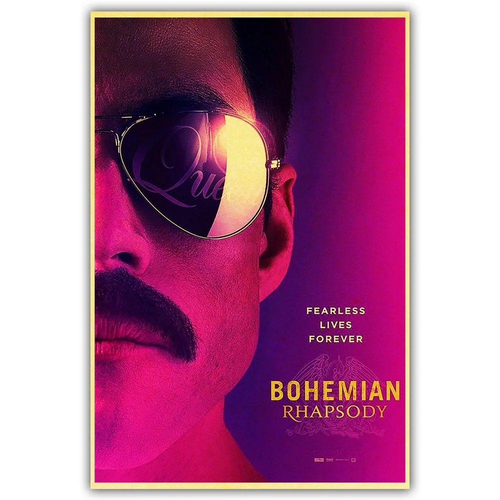 Винтаж Bohemian Rhapsody Фредди Меркури Queen музыкальный фильм плакат холст Современная домашняя, комнатная, Настенная Декор