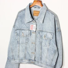 Vintage mujer chaqueta de Denim 2020 primavera otoño negro de talla grande de Jeans blue Jeans lavados abrigo mujer abrigo chaqueta