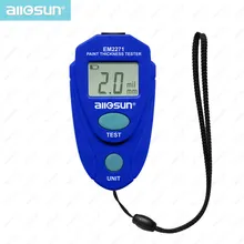 all-sun EM2271 Digital LCD Coating Thickness Gauge Car Painting Thickness Meter paint thickness meter Instrument 0-80mil 0.1MM