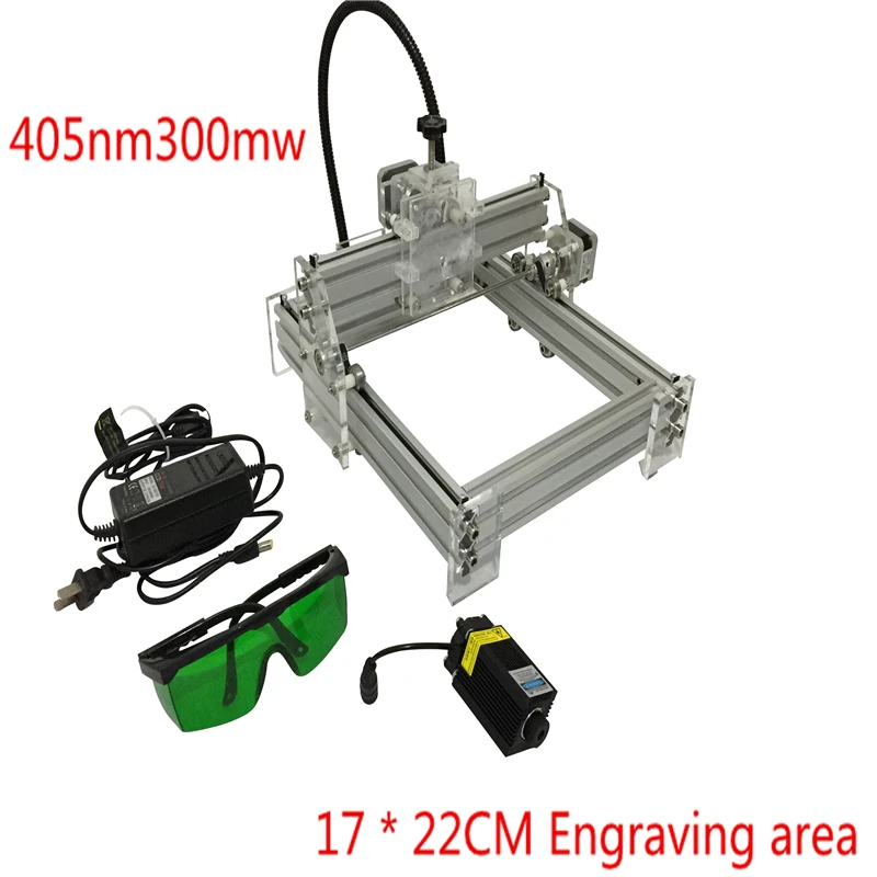 

300MW laser engraving toy grade DIY desktop micro laser engraving machine engraving machine marking 170*200 working face