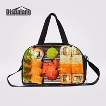 Dispalang вкусные суши печатает дорожная Чемодан вещевой Tote Портативный Дорожные сумки для Для женщин weekender вещевой мешок с отделением для обуви