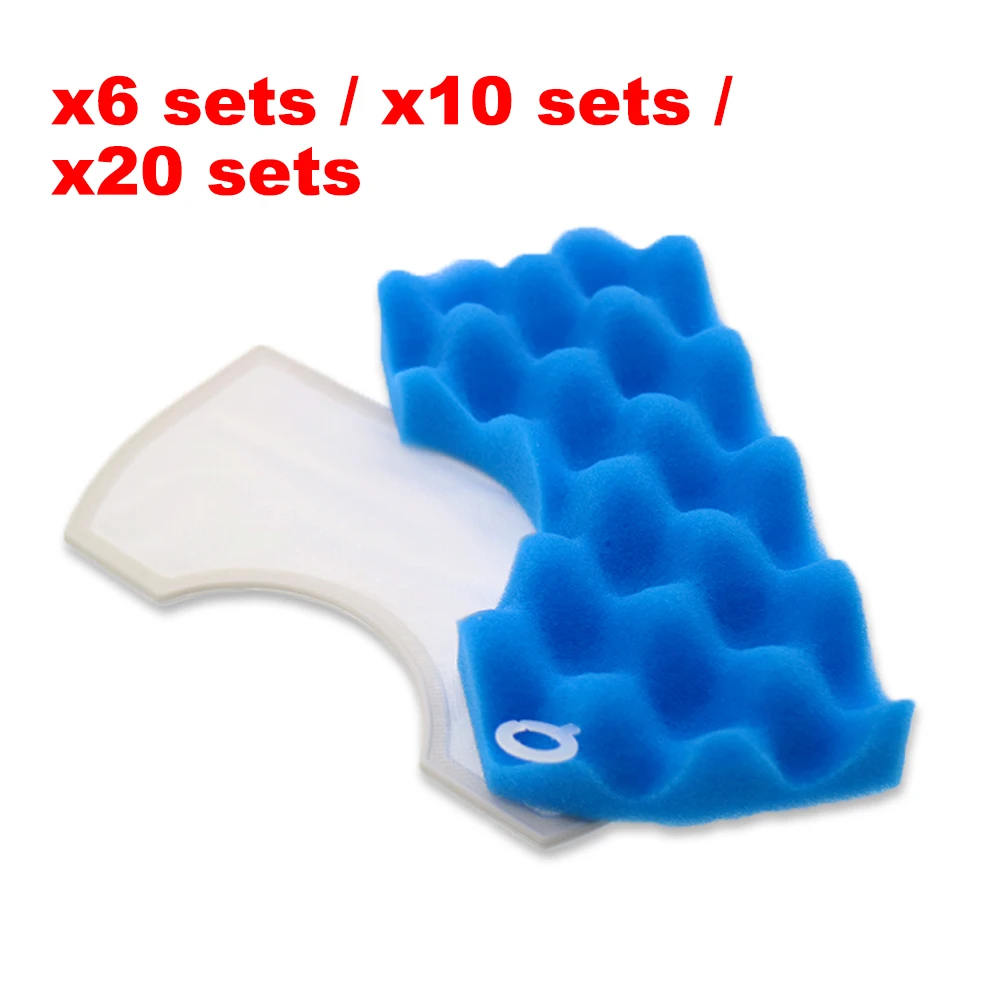 

6 /10 /20 sets Hepa Filter for Vacuum Cleaner Accessories for Samsung DJ97-01040C DJ63-01211A SC43-47 Series Sponge High Quality