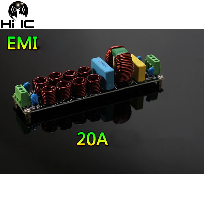 Двухступенчатый Гибридный EMI 18A 20A высокочастотный сетевой фильтр блок питания собранная плата EMI сетевой фильтр розетка модуль