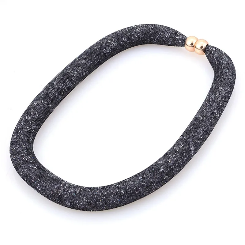 Ожерелье женское Сетчатое из смолы с кристаллами|magnetic necklace|chain thicknecklace chain |