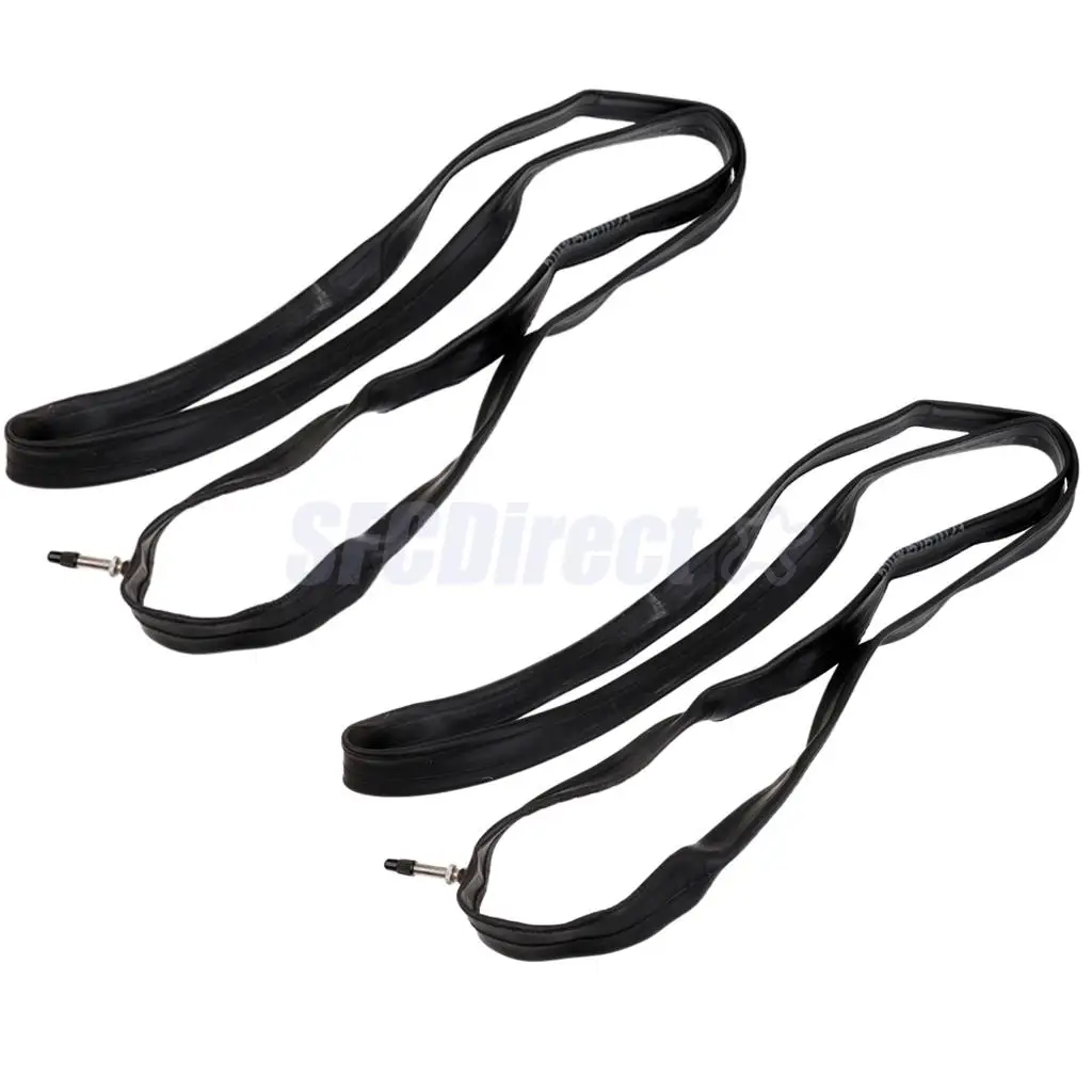 2Pcs Bicycle Inner Tube 700 x 28/32C FV Valve Rubber Bike Inner Tube Tire