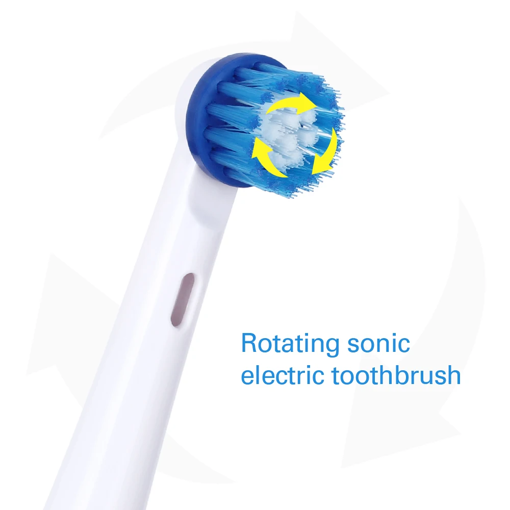 Hot AZDENT AZ-OC2 Rotating Electric Toothbrush Battery Operated 4 Heads Oral Hygiene Health Products No Rechargeable Tooth Brush