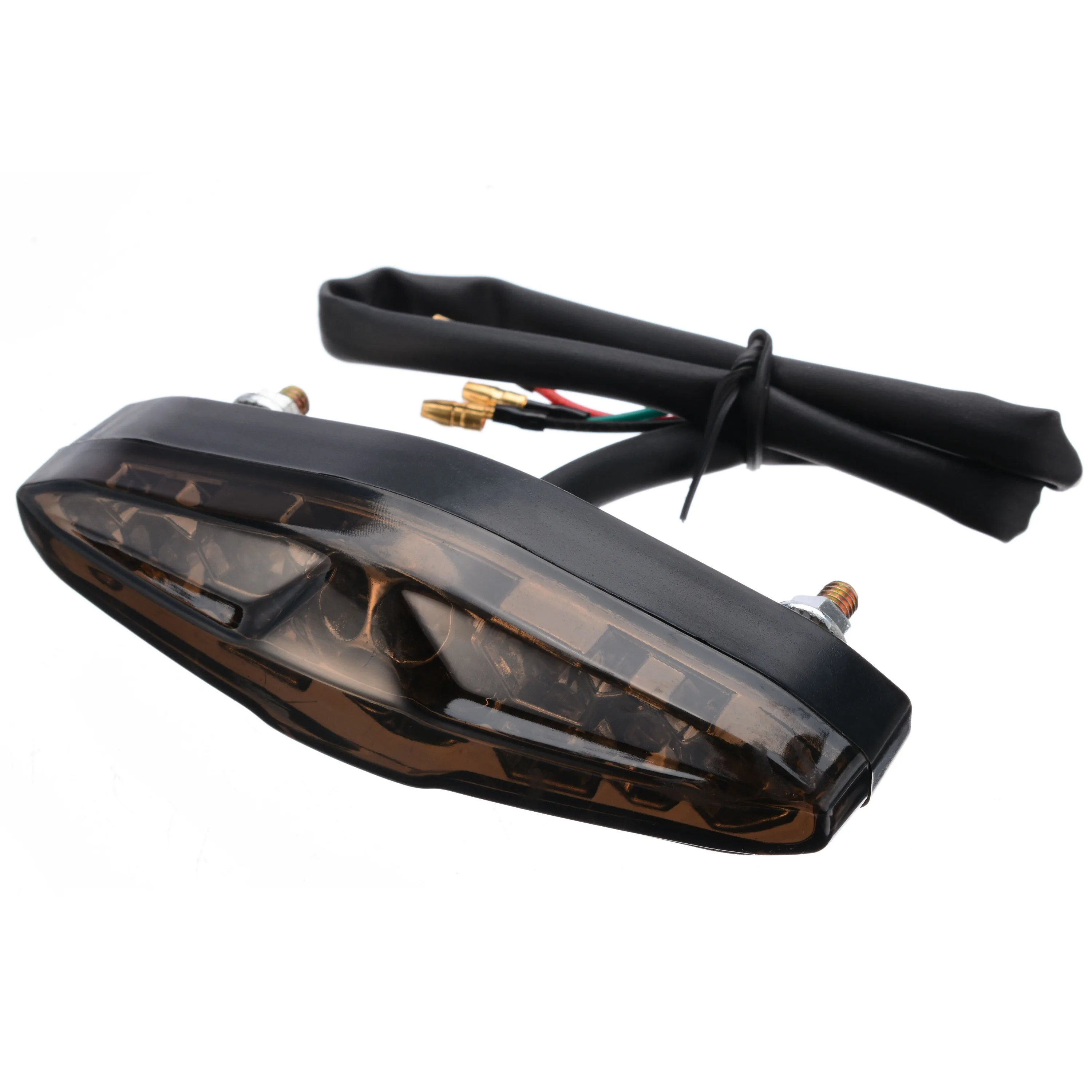 12V 15 LED Motorcycle Rear Tail Light Bright Red Brake/Running/Driving Light ABS Plastic Support ATV Scooter Mayitr
