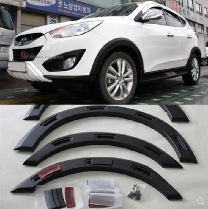 JIOYNG колеса автомобиля бровей Круглый дуги Fender Брызговики для hyundai IX35 2010 2017 по