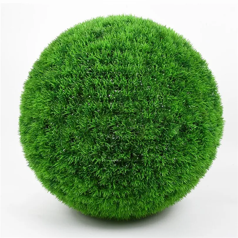 8pcs Artificial Hanging Balls Simulation Plastic Green Pine Needles