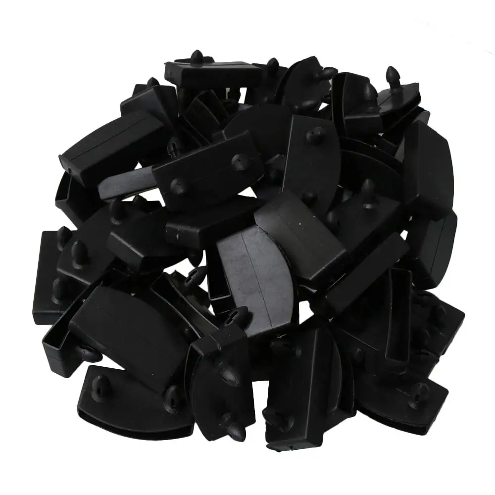 50/100/200/500Pcs Plastic Bed Slat End Caps Holders Replacement for Holding and Securing Wooden Slats Bed Base Black