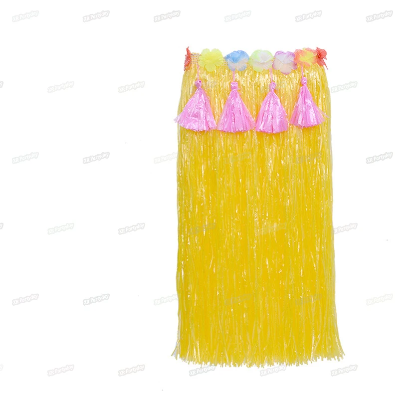 80 см Пластиковые волокна Женская Гавайская Юбка Хула хула травяной костюм цветок юбка танец хула платье Вечерние Гавайские пляжные - Цвет: C5