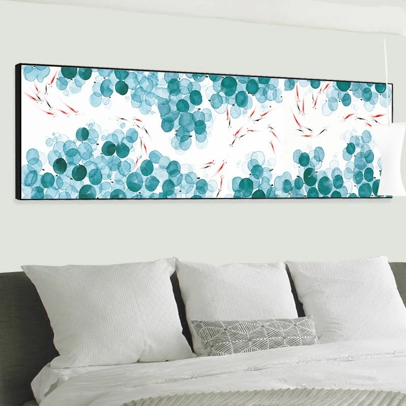  Newest 5D Diamond Painting Full Drill Simple Modern Bedroom Diamond Embroidery Fish Flower Nordic S - 32851586487