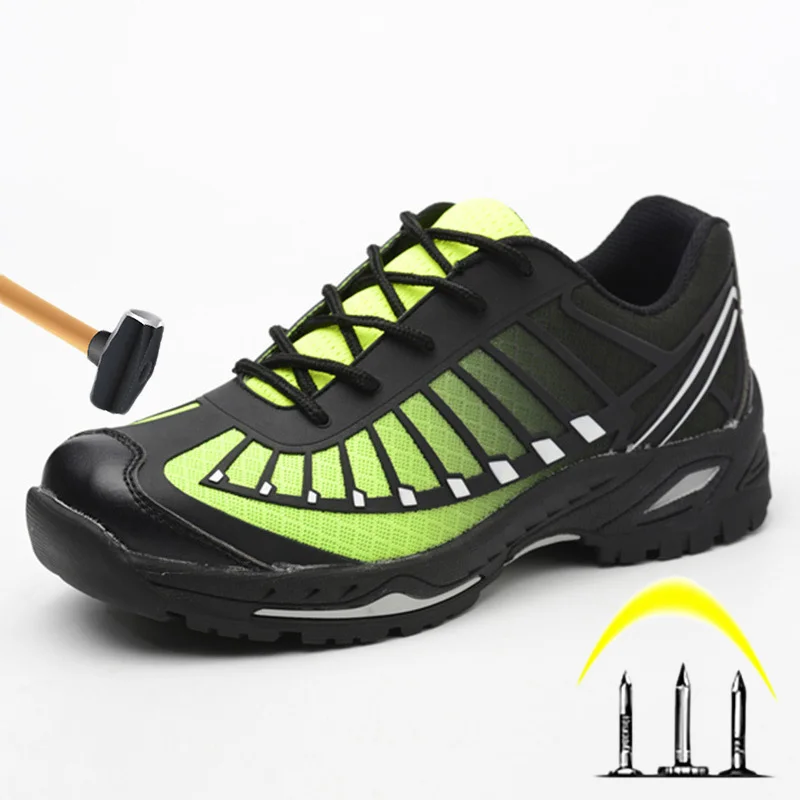 

Men Boots Safety Shoes Men Sneakers Steel Toecap Work Safety Boot Anti-smashing Indestructible Shoes Work Boot Male Shoes