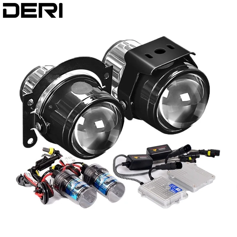 2.5 inch HID Bi xenon Fog Lights Projector Lens Driving Lamps Retrofit
