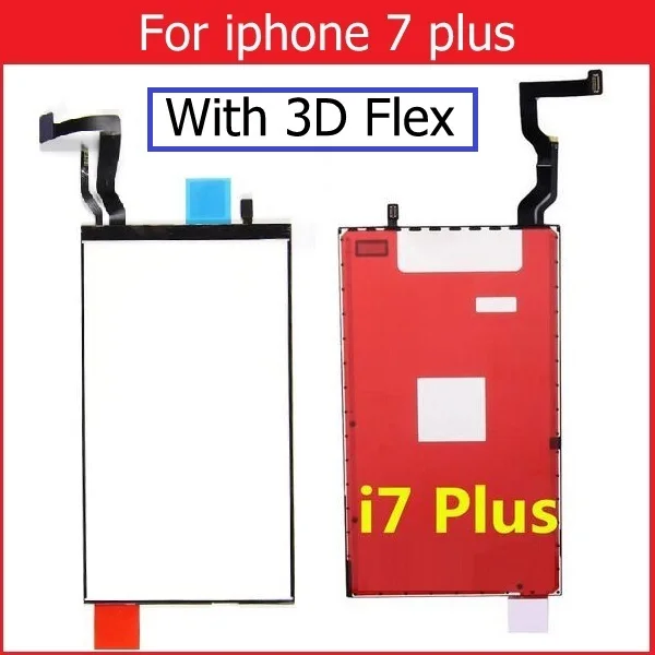 ЖК-дисплей с подсветкой панель для iPhone 6S 7 8 Plus Подсветка ЖК-экрана пленка с 3D сенсорной функцией гибкий кабель Замена - Цвет: For i7p with 3D