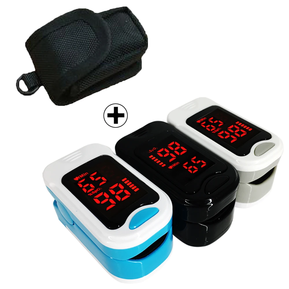 

TOPCNMED Plus Bag LED Display Fingertip Pulse Oximeter Spo2 PR Blood Oxygen SpO2 saturation pulsioximetro oxymetre monitor