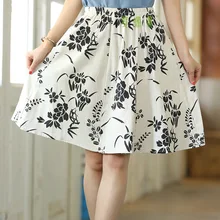 Шанхай история Новая летняя юбка для маленьких девочек одежда для отдыха, из льна с эластичной талией Пышная юбка Китайская традиционная одежда KG422