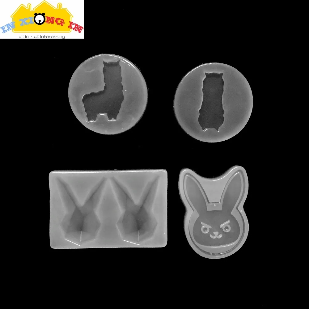 

Cute Alpaca Silicone Mold Epoxy Resin Craft Rabbit Shapes Molds DIY Resin Llama Charms Jewelry Accessories Flatback Pendant Tool