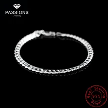 Новейшая мода Рок Браслеты в стиле панк 925 серебряный цвет и золотой цвет 5,5 мм унисекс для мужчин и женщин звенья цепи браслеты ювелирные изделия подарок