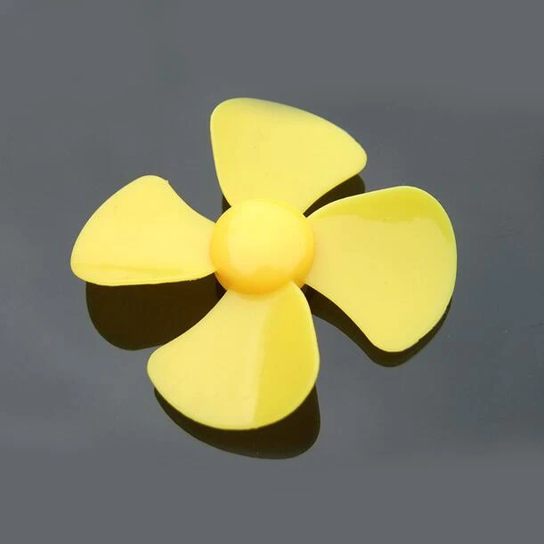 20pcs 1.5*60mm 4 blades Four leaf propeller hold diameter 1.5mm yellow