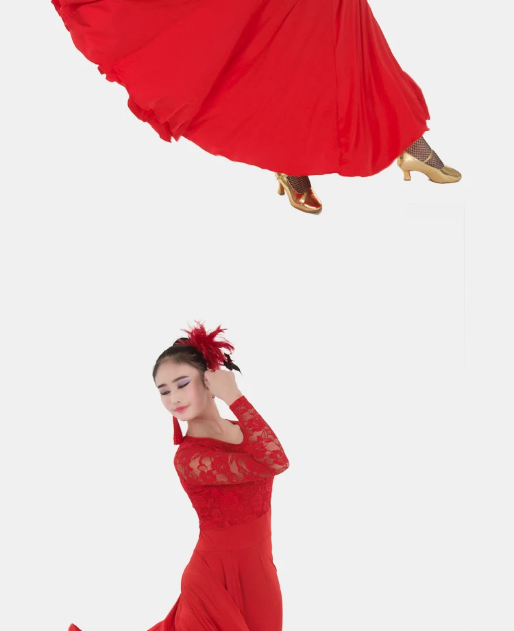 Бальное танцевальное платье для бальных танцев вальс танцевальные костюмы красное танго платье для испанского фламенко длинное бальное платье кружево