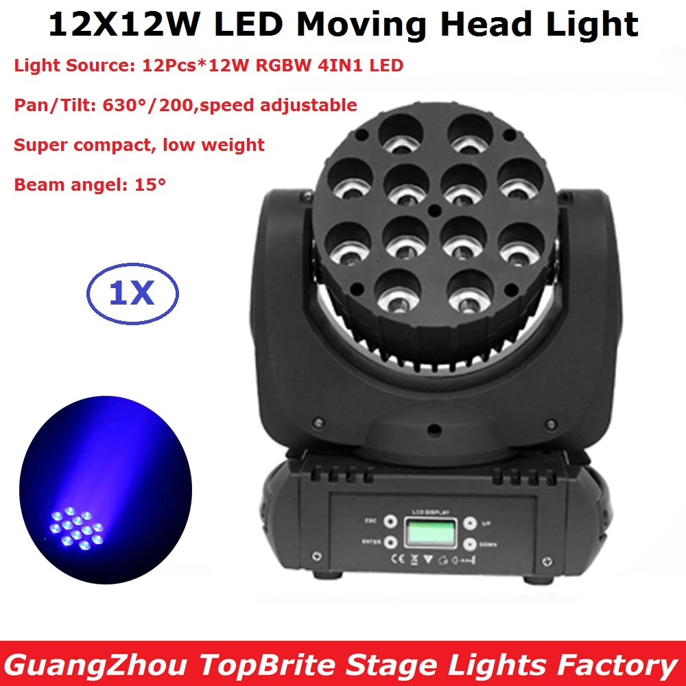 2018 Новое поступление 12X12W RGBW Четырехцветные светодиоды CREE светодиодные лампы с