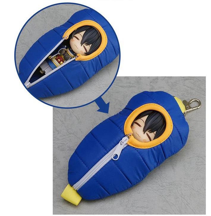 

Touken Ranbu Online Sleeping bag Mikazuki Munechika Q version 10CM Nendoroid Keychain Pendant PVC Action Figures Collectible Toy