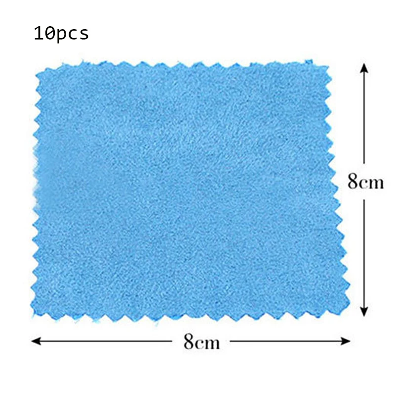 5 шт. 10 шт. 50 шт. серебряная ткань для полировки, очистки, полировки, посылка, Ткань для протирки, Ткань для протирки серебряных ювелирных изделий - Цвет: 10pcs