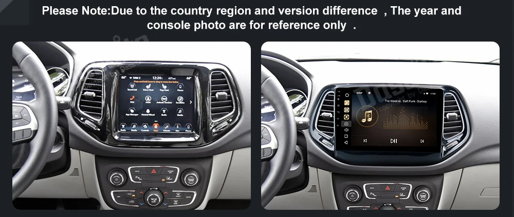Top KOOCAVS 9" IPS Android 9.0 Car GPS Radio Player for Jeep Compass 2017 with 4GB+64GB Auto Stereo Multimedia Headunit 3