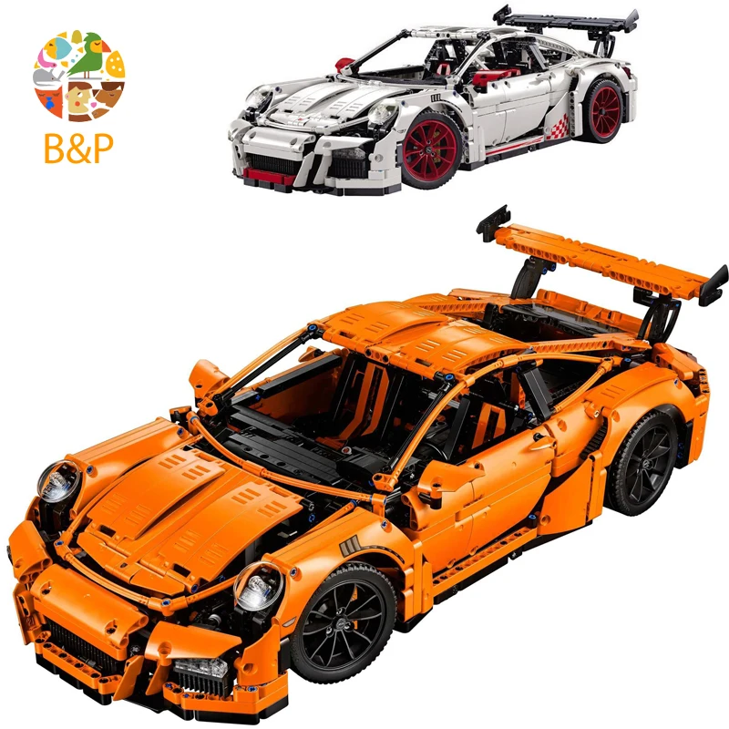 

LEPIN DHL Free Shipping 2704PCS 20001 Orange Super Car Model Building Kits Blocks Bricks Toys Compatible With 42056 Gift