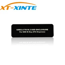 XT-XINTE микро USB3.0 для M.2 PCI-E SSD HDD корпус NGFF PCI-E M-KEY PCIE Поддержка AHCI LM900 для 2230 2242 2260 2280 SSD