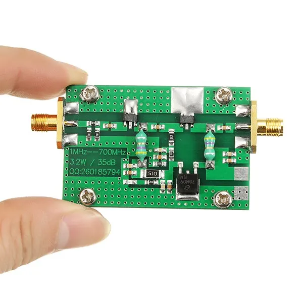

1PC 1MHz-700MHZ 3.2W HF VHF UHF FM Transmitter RF Power Amplifier For Ham Radio Module Board Best Promotion