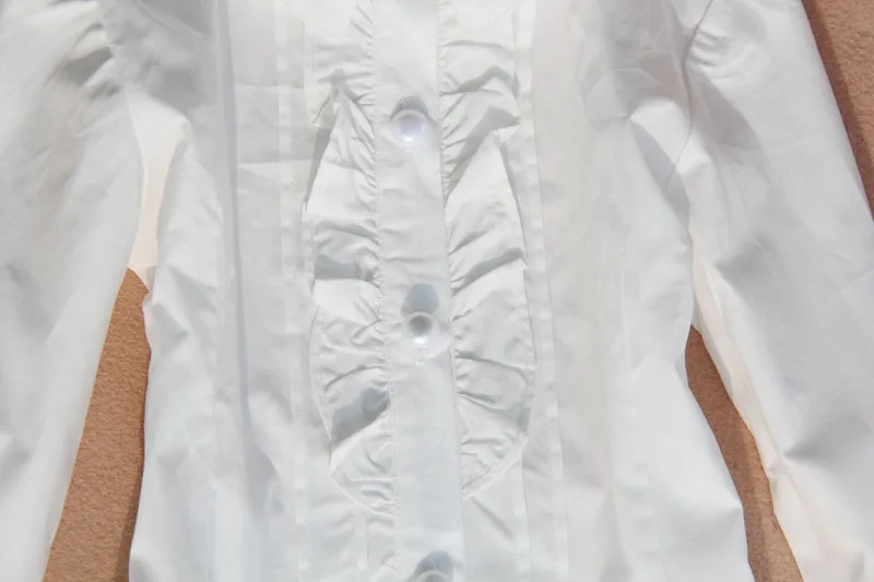 Новинка года, осенняя Блузка для девочек Одежда для детей белая хлопковая Детская рубашка Школьная блузка для девочек детская одежда для девочек возраст от 2 до 16 лет