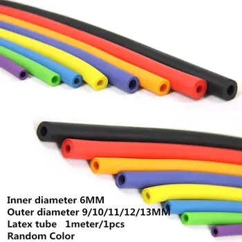

LT002-3 4Meters 6*11mm Bungee cord Inner diameter 6mm Outer diameter 11mm Latex tube Rubber hose Elastic tube 4Meter