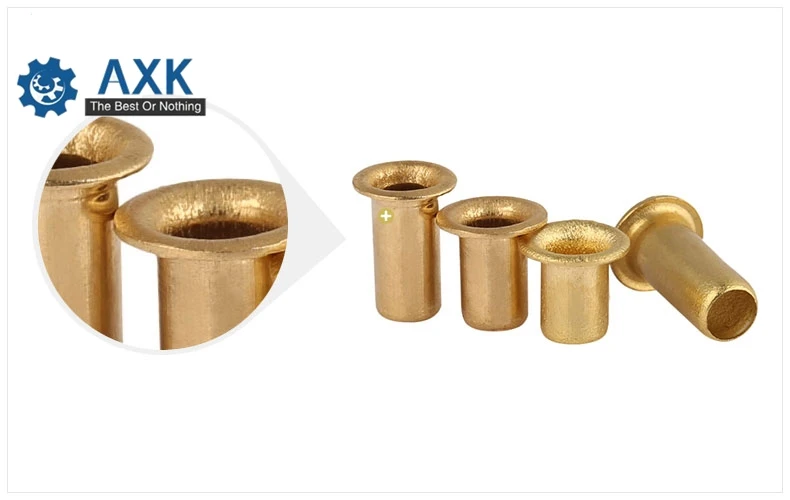 Copper Hollow Rivet Nuts
