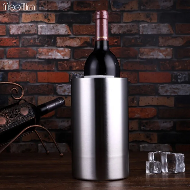 Noolim 1pc Stainless Steel Ice Bucket Wine Cooler Whisky Beer Wort