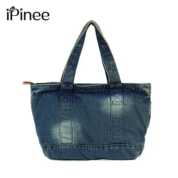 

Hot Sale!!iPinee Women Denim Handbags Bag Vintage Female Crossbody Shoulder Small/Big Tote Bag Bolsas Feminina