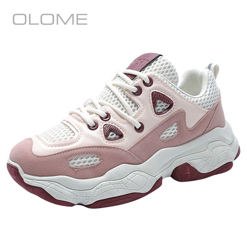

OLOME Brand designer Wild Women Sneakers Breathable Tenis Feminino Casual Shoes Women Platform Shoes Chunky Sneakers