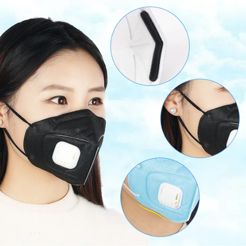 

3pcs/lot KN95 Dust Mask PM 2.5 Anti-fog Masks Anti Influenza Breathing Valve Adult Safety Particulate Respirator